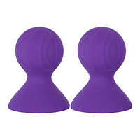 JEATHA Women's Silicone Breast Pump Nipple Sucker Enhance Nipples Massage Accerssory for Couples Wife Purple One Size