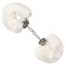 Load image into Gallery viewer, CalExotics Ultra Fluffy Furry Cuffs Handcuff Sex Key Holster Adults Law Enforcement Role Play BDSM Restraining - White - SE-2651-50-3
