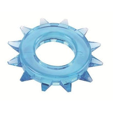 Load image into Gallery viewer, Spartacus Elastomer Stud Cock Ring - Blue
