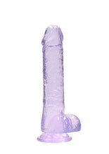 Load image into Gallery viewer, 8&quot; / 20 cm Realistic Dildo with Balls - Purple
