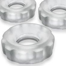 Load image into Gallery viewer, hnkyjunk Super HUJ, 3-Pack C-Rings Penis Rings, Clear ICE
