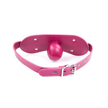 Load image into Gallery viewer, FHBWQY Adult Play Leather Harness Mouth Gag Ball Mask BDSM Head Bondage Restraint Slave Sex Toys Couples (Size : B)
