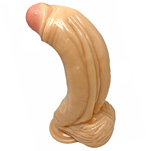 aiPOGN 9.9 Inch Thick Dildo with Strong Suction Cup Sex Toys, Skiin