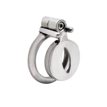 Load image into Gallery viewer, ifowip Stainless Steel Flat Chastity Lock Chastity Device Penis Cage Adjustable Chastity Cage Penis Lock A409 (45mm/1.77 Inch)
