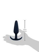 Load image into Gallery viewer, Doc Johnson Mood - Naughty 1 - Silicone Anal Plug - Large - 4.9 in. Long and 1.3 in. Wide - Tapered Base for Comfort Between The Cheeks - Large - Black
