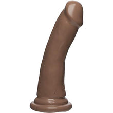 Load image into Gallery viewer, Doc Johnson The D - Slim D - 6 Inch - FIRMSKYN - 6.5&quot; Long and 1.5&quot; Wide - Strong Suction Cup Base - O-Ring Harness Compatible Dildo, Caramel
