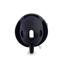 Load image into Gallery viewer, Lock-a-Willy Set Chastity Belt Number Lock Black Silicone Penis cage
