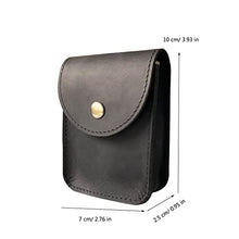 Load image into Gallery viewer, Playing Card Case, Leather Single Deck Playing Card Box/Holder Leather Pouch Multipurpose with Belt Clip for Carrying Cards Small Tools Storage(Crazy Horse Leather
