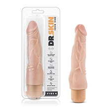 Load image into Gallery viewer, Blush Dr Skin Vibe 4 - Real Feel 8 Inch Realistic Vibrating Dildo - 2 Inch Width - IPX7 Waterproof - Soft Body Safe Material Multi Speed Bendable Vibrator - Sex Toy for Women Men Couples - Beige
