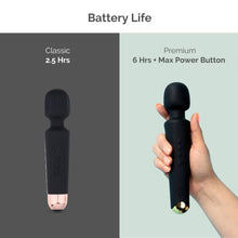 Load image into Gallery viewer, [Premium Personal Water Resistant Vibrators] - 20 Patterns &amp; 8 Intensity - Rechargeable [6 Hour Run Time] Wand - Sexual Vibrator for Her | Adult Toys for Pleasure | Wand Massager Vibrator (Black)
