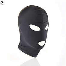 Load image into Gallery viewer, HiiBaby Unisex Blindfold Hood Face Cover Breathable Headgear Spandex Cosplay Masks (Open Eyes&amp;Mouth) Black
