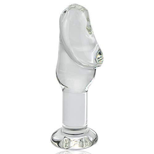 FST Glass Dildo Pleasure Wand Penis Crystal Anal Butt Plug for Men Women