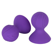 Load image into Gallery viewer, Jugaoge Women Silicone Nipple Sucker Breast Pump Suckers Enlarger Enlargement Accerssory Purple One Size
