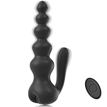 Load image into Gallery viewer, Vibrating Anal Beads Butt Plug, Waterproof Remote Control Beaded Prostate Massager, Graduated Design Anal Sex Toy, Discreet Wearable Anal Vibrator Flexible Silicone 10 Vibration Modes, Men and Women
