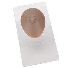 Load image into Gallery viewer, 3D Nipple Model - Soft Silicone Elastic Simulation Reusable Display Props Single Nipple Model with Stable Acrylic Holder for Teaching Demonstrations and Simulation Exercises (Deep Skin Color)
