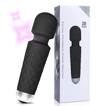 Load image into Gallery viewer, Vibrator Wand Sex Toys, G-Spot Dildo Vibrator, Mini Massager, Clitoral Stimulator Adult Toys, 8 Speeds 20 Patterns- Cordless Personal Massager, Rechargeable Handheld Silent Sex Toy for Women (Black)
