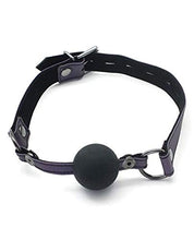 Load image into Gallery viewer, Spartacus Galaxy Legend Silicone Ball Gag - Purple
