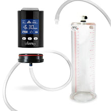 Load image into Gallery viewer, LeLuv Black iPump Smart LCD Head with Adapter Penis Pump - 9&quot; x 2.875&quot; Acrylic Cylinder
