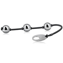 Load image into Gallery viewer, Anal Beads Anal Butt Plug with Stainless Steel Balls and Safe O Pull Ring Silicone Strap Anal Chain Anal Plug for Men Women G Spot Prostate Massager Anal Trainer Pleasure Balls Anal Sex Toy
