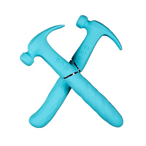 Hammer Sex Toy Dildo Vibrator, Pleasure, G Spot and Clitoris Stimulation Color Turquoise