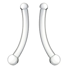 Load image into Gallery viewer, Double Ended Realistic G Spot Dildo 7.87Inch Clear Glass Penis with Different Size Ends Double Wand Adult Sex Toy for Men Women Lesbian Gay
