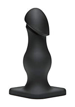 Load image into Gallery viewer, Doc Johnson Titanmen - The Rumpy - 6.5 Inch Durable Anal Plug with 6.9 Inch Girth and Phallic Tip - Flared Safety Base - Matte Finish - Butt Plug - Black
