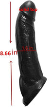 Load image into Gallery viewer, -AM5003New Reusable Sleeve Length for Male Extender Expander Extender Enhancer Ball Stretch SleeveBlack 8.66in75225
