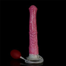 Load image into Gallery viewer, FRRDEI Ejaculating Horse Dildo G Spot with Suction Cup, 11 inch Liquid Squirting Dildo Silicone Multi Color Anal Dildo for Men Women - Red
