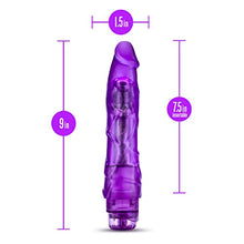 Load image into Gallery viewer, 9&quot; Thin Realistic Vibrating Dildo -- Powerful Multi Speed Long Veiny Vibrator -- Sex Toy for Women -- Sex Toy for Adults (Purple)
