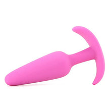 Load image into Gallery viewer, Doc Johnson Mood - Naughty 1 - Silicone Anal Plug - Small - 3.3 in. Long and 0.8 in. Wide - Tapered Base for Comfort Between The Cheeks - Small - Pink
