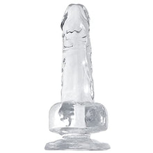 Load image into Gallery viewer, Beginners 5 Inch Clear Jelly Dildo,Realistic Mini Dildos with Strong Suction Cup for Hands-Free Play,Adult Sex Toy for Women Men Couples,G-Spot Stimulation Dildos Anal Toys
