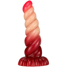 Load image into Gallery viewer, 8.07&quot; Thick Female Silicone Dildo Big Anal Dildo Sex Toy, Flexible Realistic Dildo Anal Butt Plug Toy for Couples, Suction Cup Dildo Adult Toy (Red)
