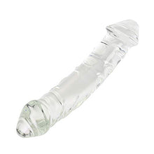 Load image into Gallery viewer, Aptitan 11.8&quot; Large Clear Double Ended Glass Dildo Double Side Crystal Penis G-spot Stimulator Female Masturbator
