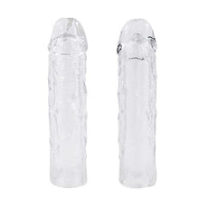 Load image into Gallery viewer, Lelisex Reusable Penis Sleeve Extender 3PCS Ultra-Soft Realistic Textured Extension Cock Enlargers Clear Penis Ring for Men
