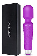 Load image into Gallery viewer, SIKXTOA Powerful Vibrator, G Spot Cordless Rechargeable Sex Toy with 8 Speed20 Patterns, Clit Vibrator, Clitoris Stimulation, Dildo, Female Wand Massager, Adult Toys for Her Pleasure (Purple)
