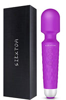 SIKXTOA Powerful Vibrator, G Spot Cordless Rechargeable Sex Toy with 8 Speed20 Patterns, Clit Vibrator, Clitoris Stimulation, Dildo, Female Wand Massager, Adult Toys for Her Pleasure (Purple)