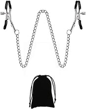 Load image into Gallery viewer, Adjustable Metal Nipple Clamps Necklace Entertainment Chain Clip for Women/Man Non-Piercing Nipplerings Clip On Nipple Rings Decorative Clip for Clothing Accessories (Style-1)
