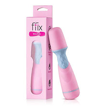 Load image into Gallery viewer, Femme Funn FFIX Small Lightweight Deep Tissue Massager Wand - 100% Waterproof Couples Vibrator Adult Toy - Pink Wand Vibrator Personal Massager for Women - Single Button Vibrating Massager for Adults
