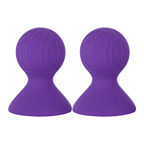 Jugaoge Women Silicone Nipple Sucker Breast Pump Suckers Enlarger Enlargement Accerssory Purple One Size