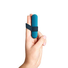 Load image into Gallery viewer, plusOne Bullet Vibrator for Women with Finger Sleeve - Mini Vibrator Made of Body-Safe Silicone, Fully Waterproof, USB Rechargeable - Personal Massager with 10 Vibration Settings Teal
