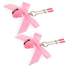 Load image into Gallery viewer, Nipple Clamps Set of 3, Nipple Clamps with Bow-knot Pendant, Breast Massage Nipple Clips, Nipple Toys for Own Use or Couple Flirting (Pink)
