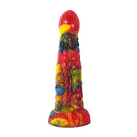 FHBWQY Curved Anal Toys Men's Liquid Silicone Fantasy Buttocks Stuffed with Monsters Beads Realistic Fake Penis Sex Supplies (Color : K)