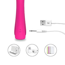 Load image into Gallery viewer, Sex Toys Adult Female with 9 Vibration Modes Silicone Private g-spot Vibrator Clitoral and Sex Anal Vibration-Red
