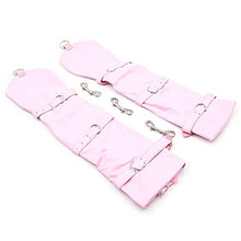 Load image into Gallery viewer, THAT NIGHT PU Bondage Handcuffs Leather Tied Hand Gloves Hook Handcuffs Adult Sexy Toys Accessory Bundled Hands Cosplay Pink
