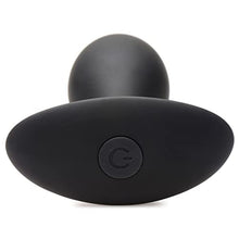 Load image into Gallery viewer, Rooster Rumbler Large Vibrating Silicone Butt Plug for Men, Women, &amp; Couples. 3 Speeds &amp; 4 Modes of Rumbling Vibration Premium Silicone Butt Plug, 1 Piece, Large, Black.
