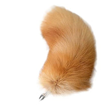 Load image into Gallery viewer, Oligage Separable Metal Anal Plug Real Fox Tail Role Play Butt Plug Anal Sex Tail Adult Products Sex Toy for Woman Couples (Color : Dog Fox Tail)
