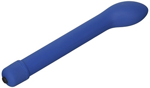 SI Novelties Silicone Vibrating Prostate Massager, Blue, 0.25 Pound