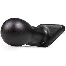 Load image into Gallery viewer, Doc Johnson Titanmen - The Hitch - 4 Inch Smooth Cushioned Plug - 4.2&quot; Long and 1.9&quot; Wide - Flared Safety Base - Matte Finish - Butt Plug - Small - Black
