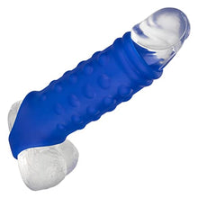 Load image into Gallery viewer, CalExotics Admiral Liquid Silicone Beaded Extension, Blue
