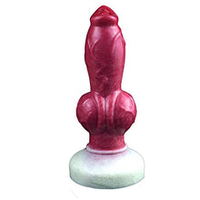 Load image into Gallery viewer, Big Size Silicone Made Artificial Dog Dildo Anal Plug Toy Color Mixed with Large Knot
